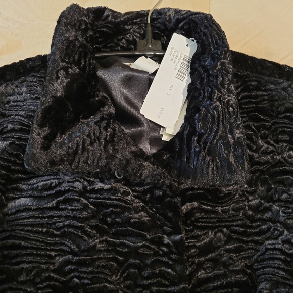 Chico's women's black short light velour jacket wide sleeved size 2 =(large/12) - Picture 13 of 14